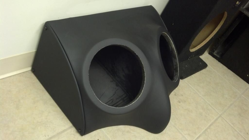 For Sale Custom Fiberglass Dual 10 Inch Leather Sub Box